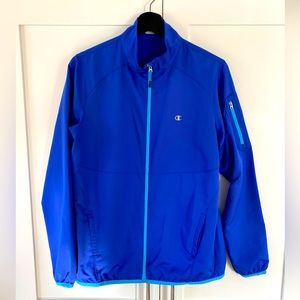 Champion Elite Women’s Blue Windbreaker Full Zip Running Jacket Size Medium